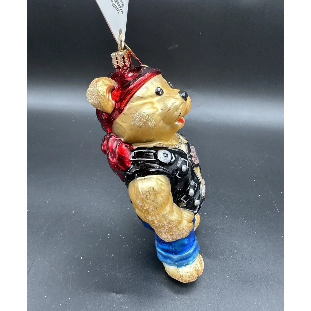 2001 CHRISTOPHER RADKO HARLEY DAVIDSON‎ BEAR ORNAMENT 01-HAR-03 6